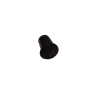 Gummidoppsko, rette, sorte, 14 mm innvendig diameter