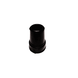 Gummidoppsko, koniske, sorte, 17 mm innvendig diameter