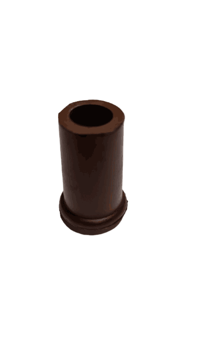 Gummidoppsko, rette, brune, 16 mm innvendig diameter