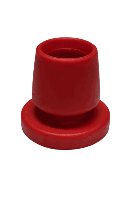 Gummidoppsko, koniske, Rød,18 mm, diameter, Optiflex