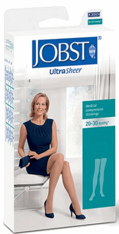Jobst Ultra Sheer Lår strømpe, størrelse Medium