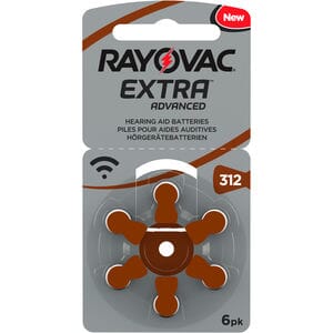 Rayovac extra Advanced 312, høreapparat batterier