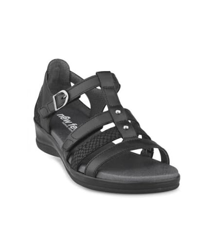 Lekker sandal i skinn med fine detaljer
