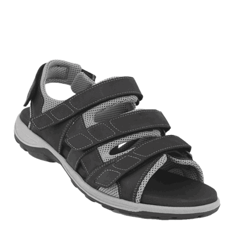 Sandal i skinn str 38 Sort